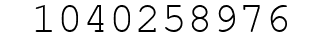 Number 1040258976.