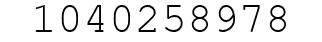 Number 1040258978.