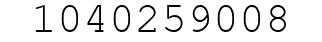 Number 1040259008.