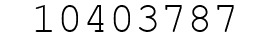 Number 10403787.