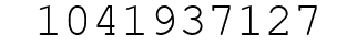 Number 1041937127.