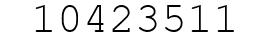 Number 10423511.