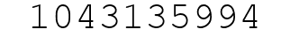 Number 1043135994.