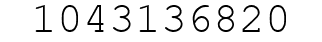 Number 1043136820.