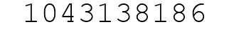 Number 1043138186.