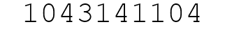 Number 1043141104.