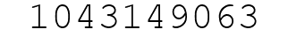 Number 1043149063.
