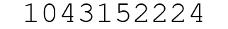 Number 1043152224.