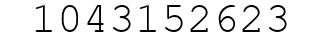 Number 1043152623.