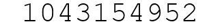 Number 1043154952.