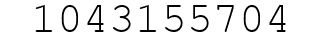 Number 1043155704.