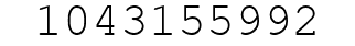 Number 1043155992.