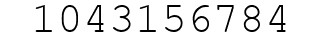 Number 1043156784.