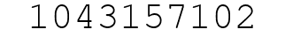 Number 1043157102.