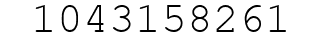 Number 1043158261.