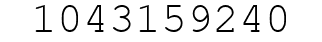 Number 1043159240.