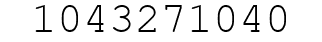 Number 1043271040.