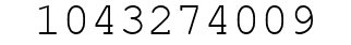 Number 1043274009.