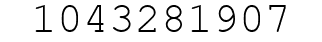 Number 1043281907.