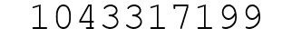 Number 1043317199.