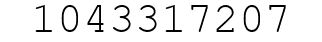 Number 1043317207.