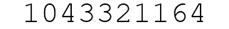 Number 1043321164.