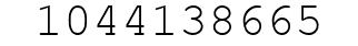 Number 1044138665.
