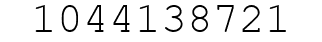 Number 1044138721.