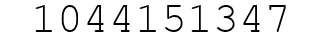 Number 1044151347.