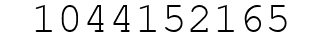 Number 1044152165.