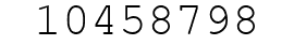 Number 10458798.