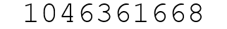 Number 1046361668.
