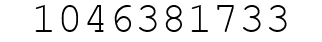 Number 1046381733.