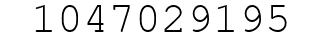 Number 1047029195.