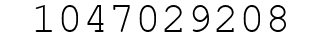 Number 1047029208.