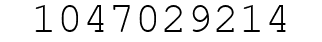 Number 1047029214.