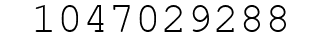 Number 1047029288.