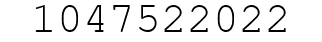 Number 1047522022.