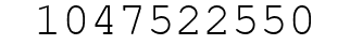 Number 1047522550.