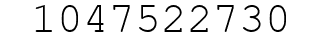 Number 1047522730.