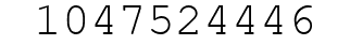Number 1047524446.
