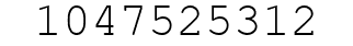 Number 1047525312.