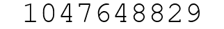 Number 1047648829.