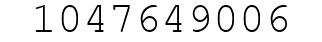 Number 1047649006.
