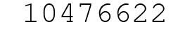 Number 10476622.