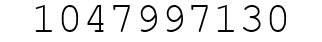 Number 1047997130.