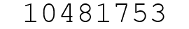 Number 10481753.
