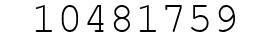 Number 10481759.