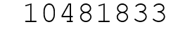 Number 10481833.