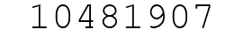 Number 10481907.